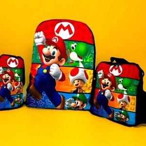 COPY - Super Mario Themed Bags 3 Pieces Set